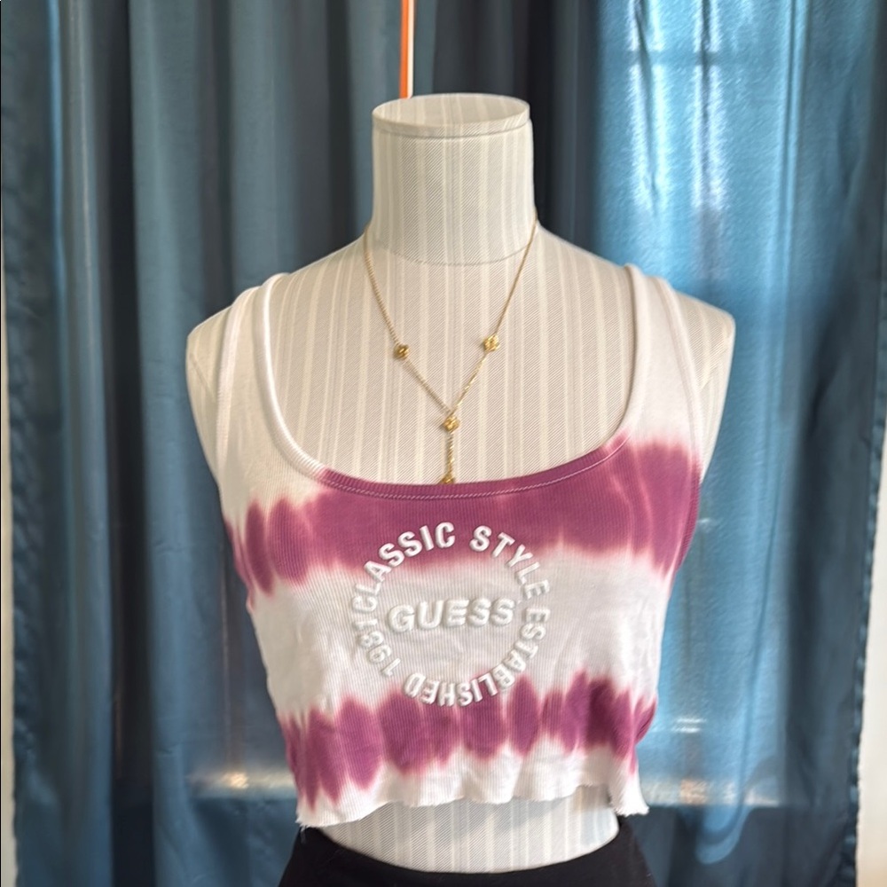 Guess tie dye tank top